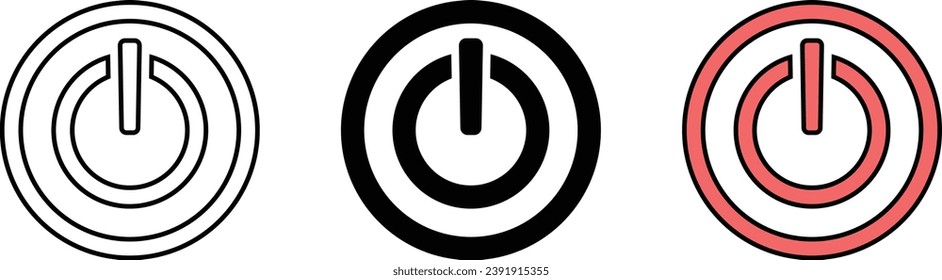 Toggle Switch icon. icon related to on or off switch for various settings.Lined, isolated and colored icon style. Vector illustration