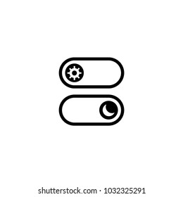 toggle switch icon. sign design