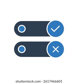 Toggle Switch Icon - Sign Symbol