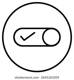 Toggle switch icon simple flat icon vector symbol