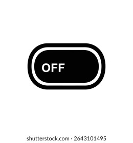 Toggle Switch in Off Position Icon Representing Disabled and Inactive State
