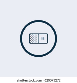 Toggle switch vector icon