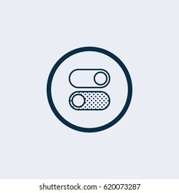 Toggle switch vector icon