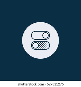 Toggle switch vector icon