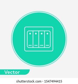 Toggle switch vector icon sign symbol