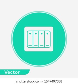 Toggle switch vector icon sign symbol