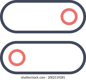 Conmutar, activa, desactiva la imagen vectorial de icono. También se puede utilizar para el soporte al cliente y la interfaz de usuario. Idóneo para aplicaciones web, aplicaciones móviles y medios impresos.