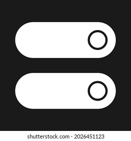Toggle, switches, on, off icon vector image. Can also be used for customer support and UI. Suitable for use on web apps, mobile apps and print media.