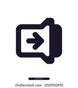 toggle_right_slide icon. Mobile Sign and symbol Vector icons. Simple set of outline symbols, graphic design elements. eps10