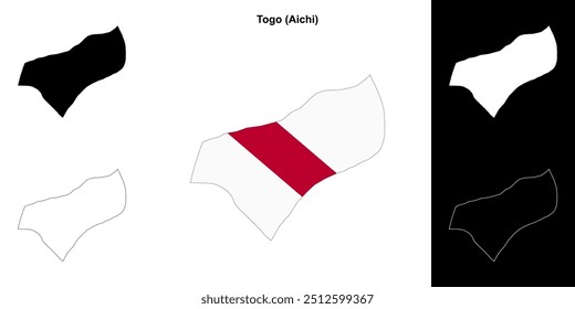 Togo (Aichi) mapa esboço conjunto