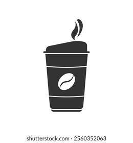 To-go coffee or tea cup icon in flat style. Hot drink vector illustration on isolated background. Mug sign business concept.