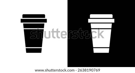 Togo Cup icon in solid flat trendy design style.
