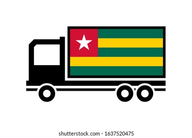 Togo Delivery Truck On A White Background