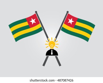 Togo Emblem Bright Idea Businessman