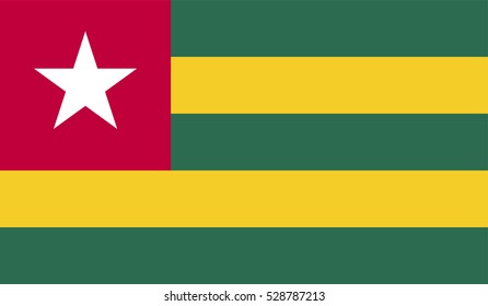 Togo flag.