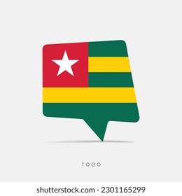 Togo flag bubble chat icon