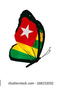 Togo flag butterfly - vector