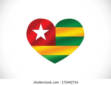 Togo  flag themes idea design