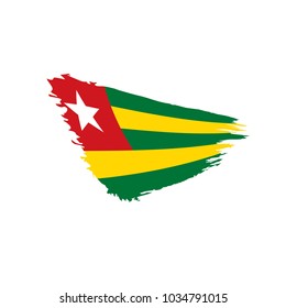 togo flag, vector illustration