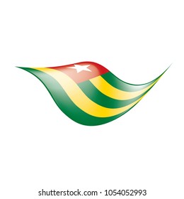 togo flag, vector illustration