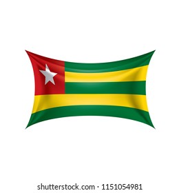 togo flag, vector illustration