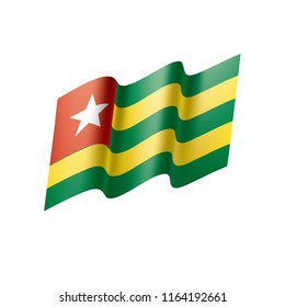 togo flag, vector illustration