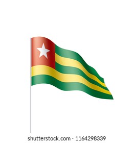 togo flag, vector illustration