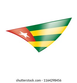 togo flag, vector illustration