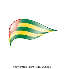 togo flag, vector illustration