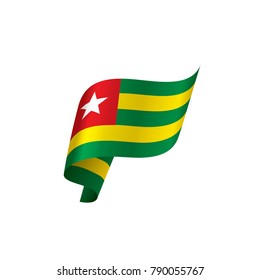 togo flag, vector illustration