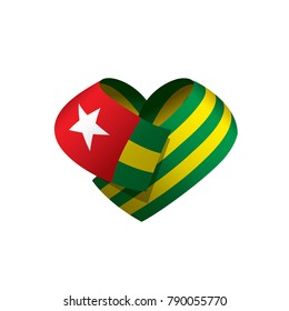 togo flag, vector illustration