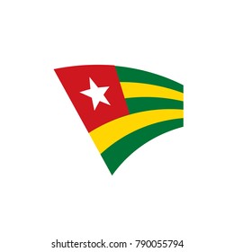 togo flag, vector illustration