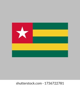 Togo flag vector illustration in high quality for ui and ux, website or mobile application