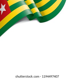togo flag, vector illustration on a white background.