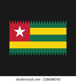 Togo Flag Vector. National Flag
