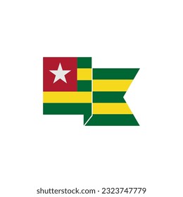 Togo flags icon set, Togo independence day icon set vector sign symbol