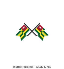 Togo flags icon set, Togo independence day icon set vector sign symbol