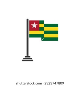 Togo flags icon set, Togo independence day icon set vector sign symbol