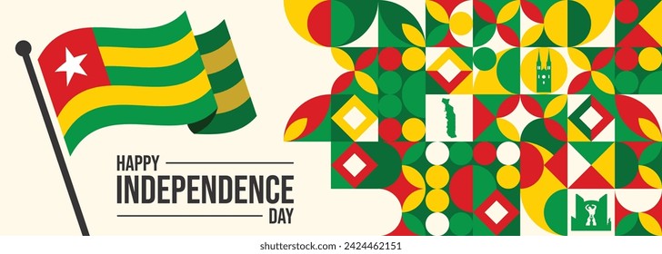 Togo Independence Day, April 27. Vector illustration. 

