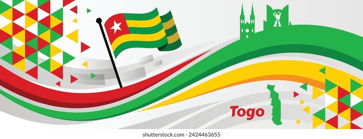 Togo Independence Day, April 27. Vector illustration.

