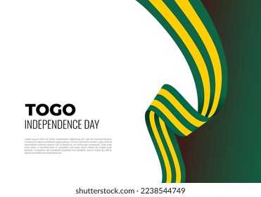 Togo independence day background celebrated on