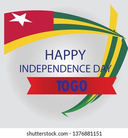 togo independence day design logo vector