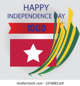 togo independence day design logo vector