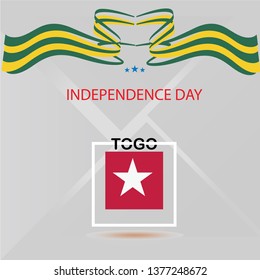 togo independence day design logo vector