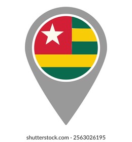 Togo Location Pin Icon Vector Illustration