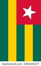 Togo Vertical Flag, Vertical Flag Togo