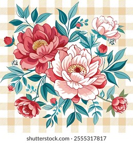 Toile De Jouy Vintage Floral Seamless Pattern Elegant Vector Graphics. Featuring delicate florals, wildflowers and romantic motifs. This seamless pattern is crafted to perfection.