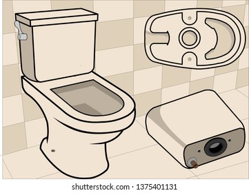 Toilet Bathroom Vector