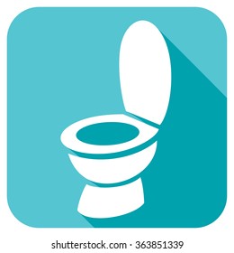 toilet bowl flat icon