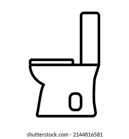 Toilet Bowl Icon Bold Outline Design Stock Vector (Royalty Free ...